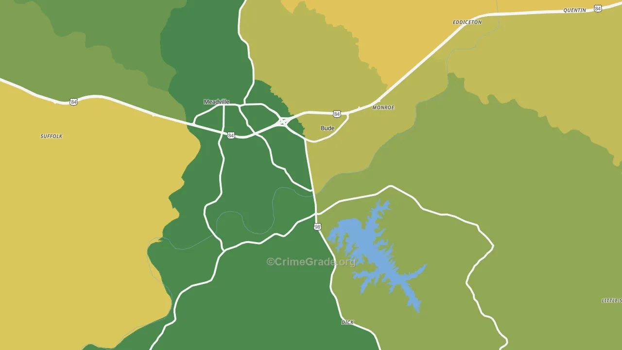 39653, MS Map of Vehicle Theft Rates
