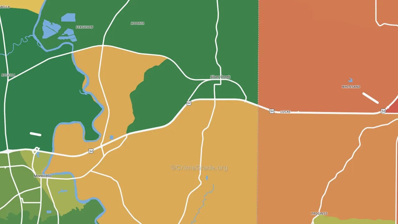 39663, MS Map of Vehicle Theft Rates