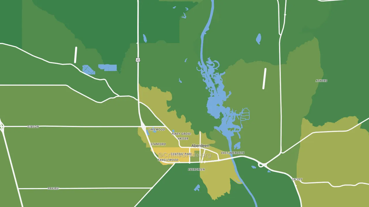 39730, MS Map of Vehicle Theft Rates