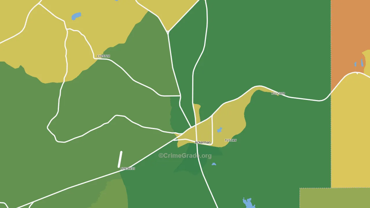 39735, MS Map of Vehicle Theft Rates