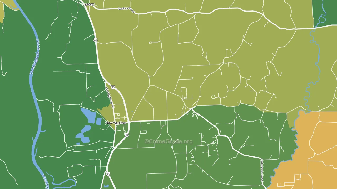 39746, MS Map of Vehicle Theft Rates