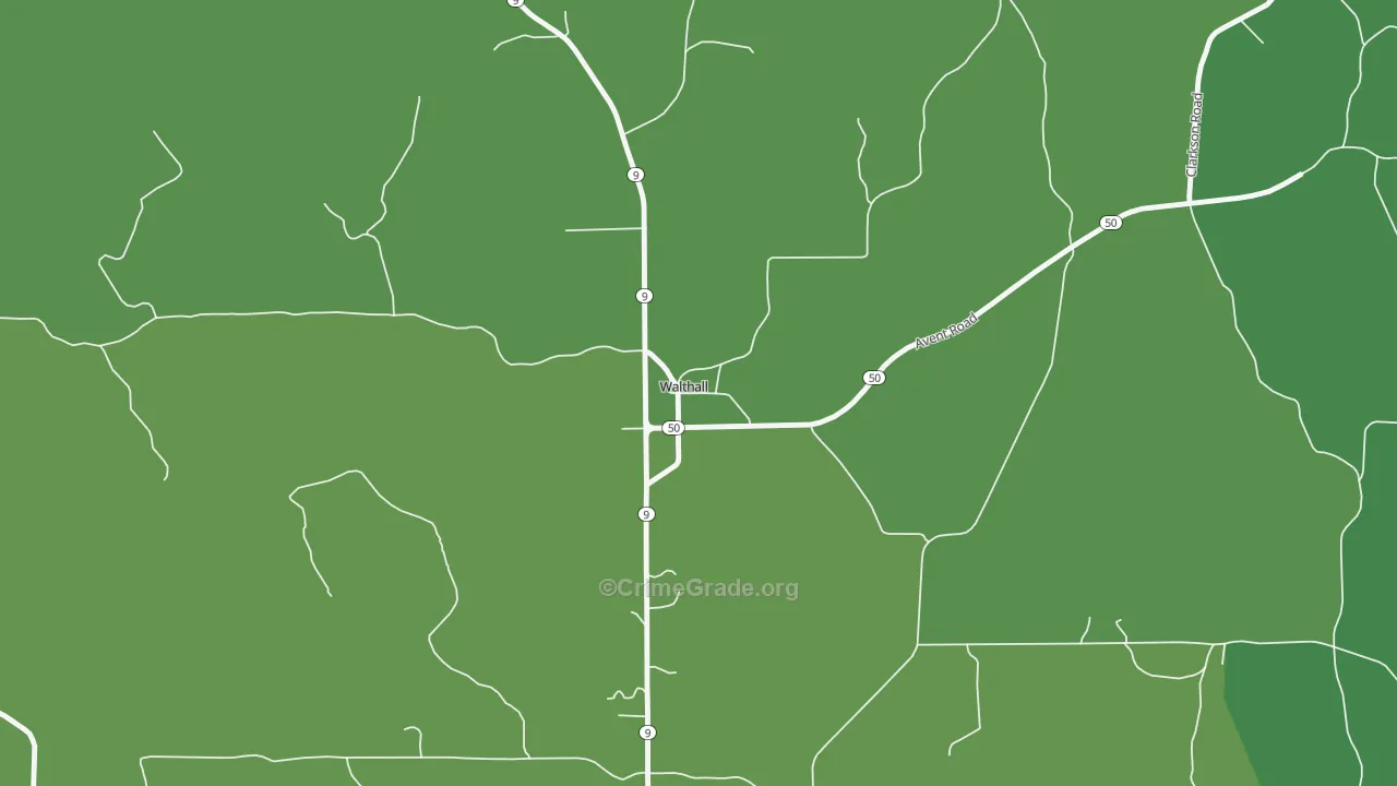 39771, MS Map of Vehicle Theft Rates