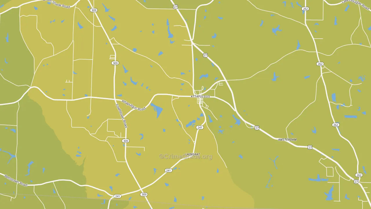39815, GA Map of Vehicle Theft Rates