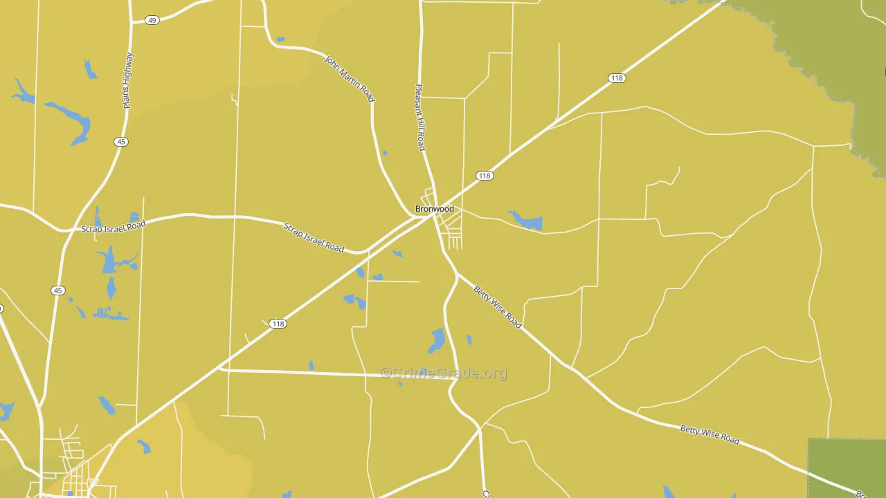 39826, GA Map of Vehicle Theft Rates