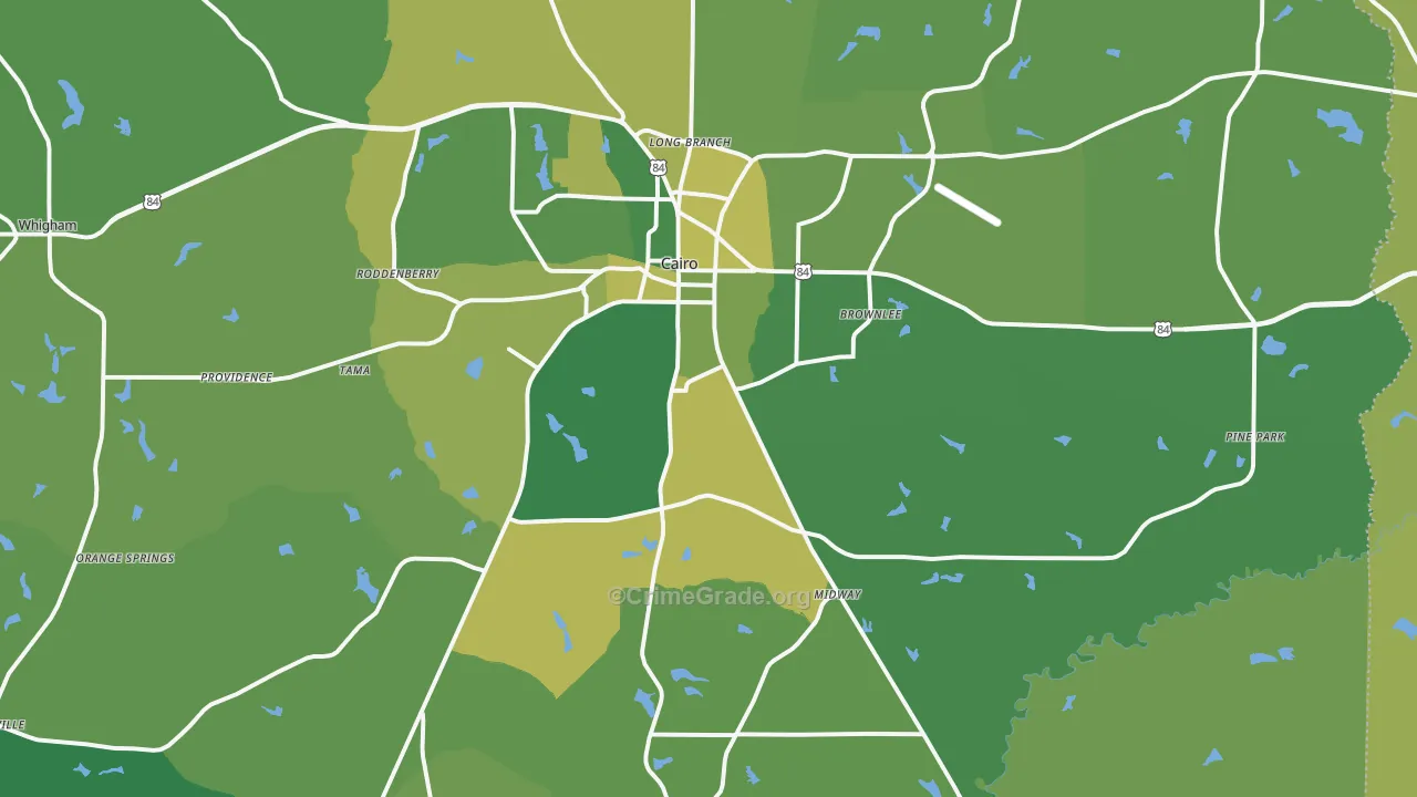 39828, GA Map of Vehicle Theft Rates