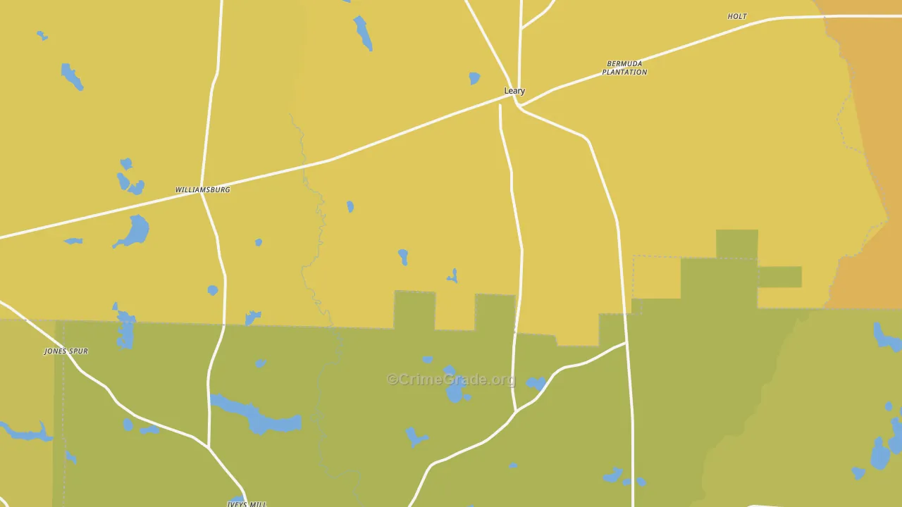39862, GA Map of Vehicle Theft Rates