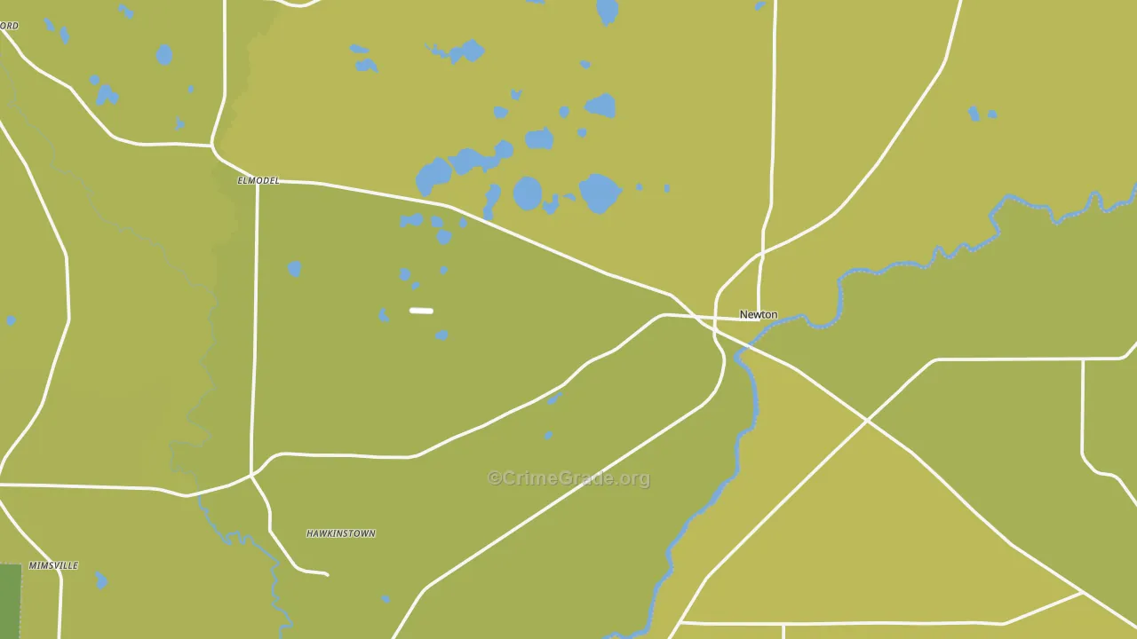 39870, GA Map of Vehicle Theft Rates