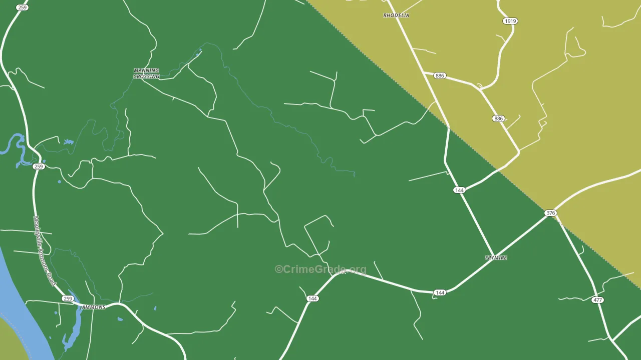 40171, KY Map of Vehicle Theft Rates