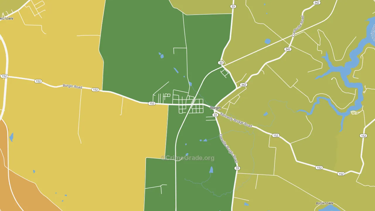 40310, KY Map of Vehicle Theft Rates