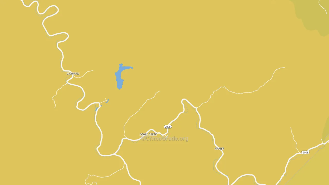 40816, KY Map of Vehicle Theft Rates