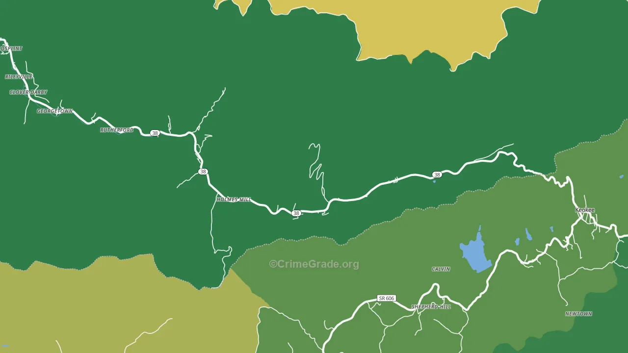 40843, KY Map of Vehicle Theft Rates