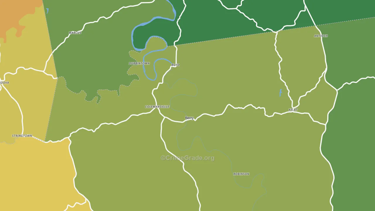 41003, KY Map of Vehicle Theft Rates