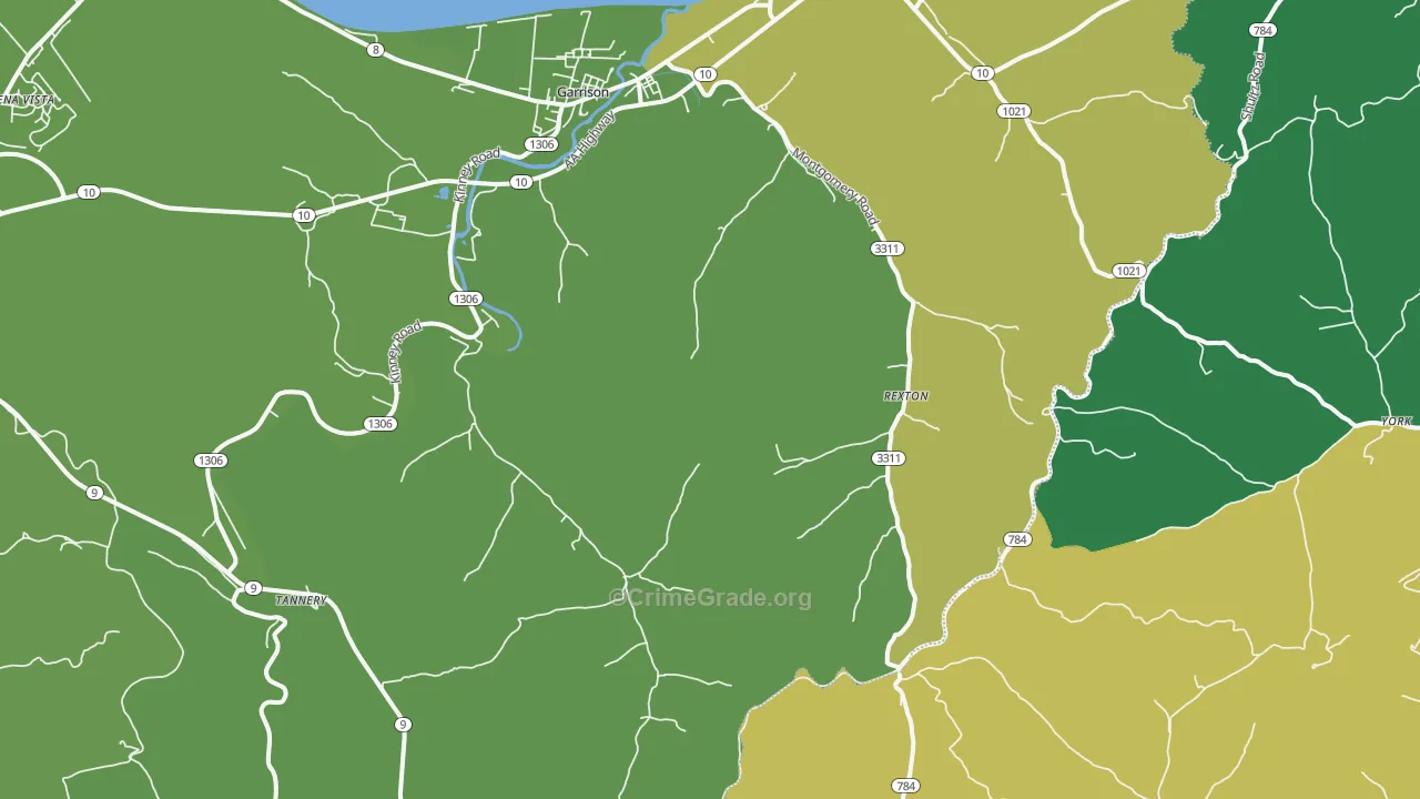 41141, KY Map of Vehicle Theft Rates