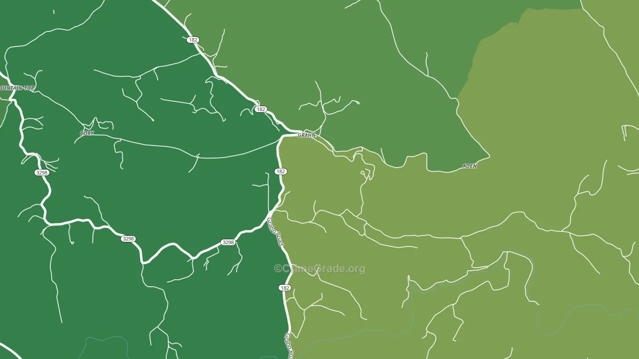 41142, KY Map of Vehicle Theft Rates
