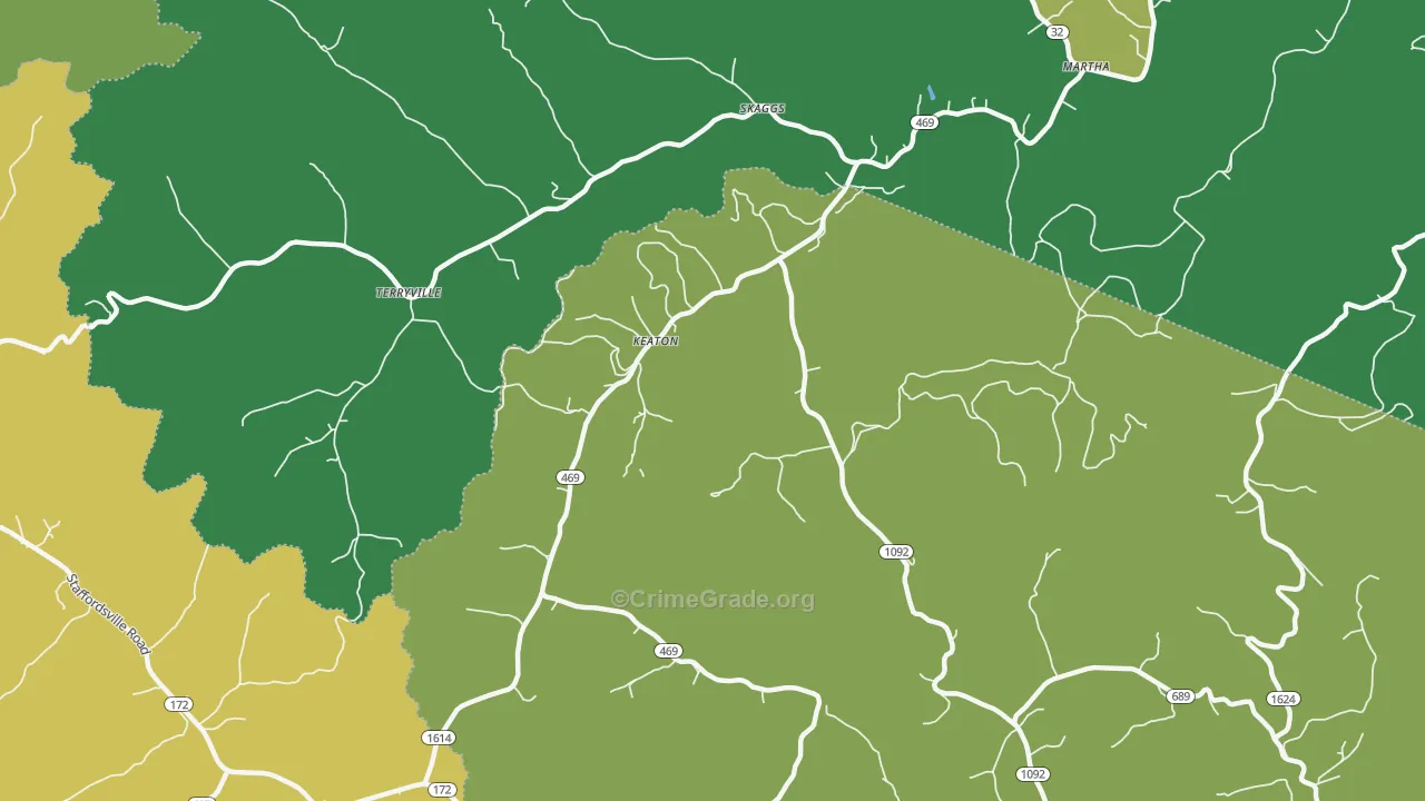 41226, KY Map of Vehicle Theft Rates