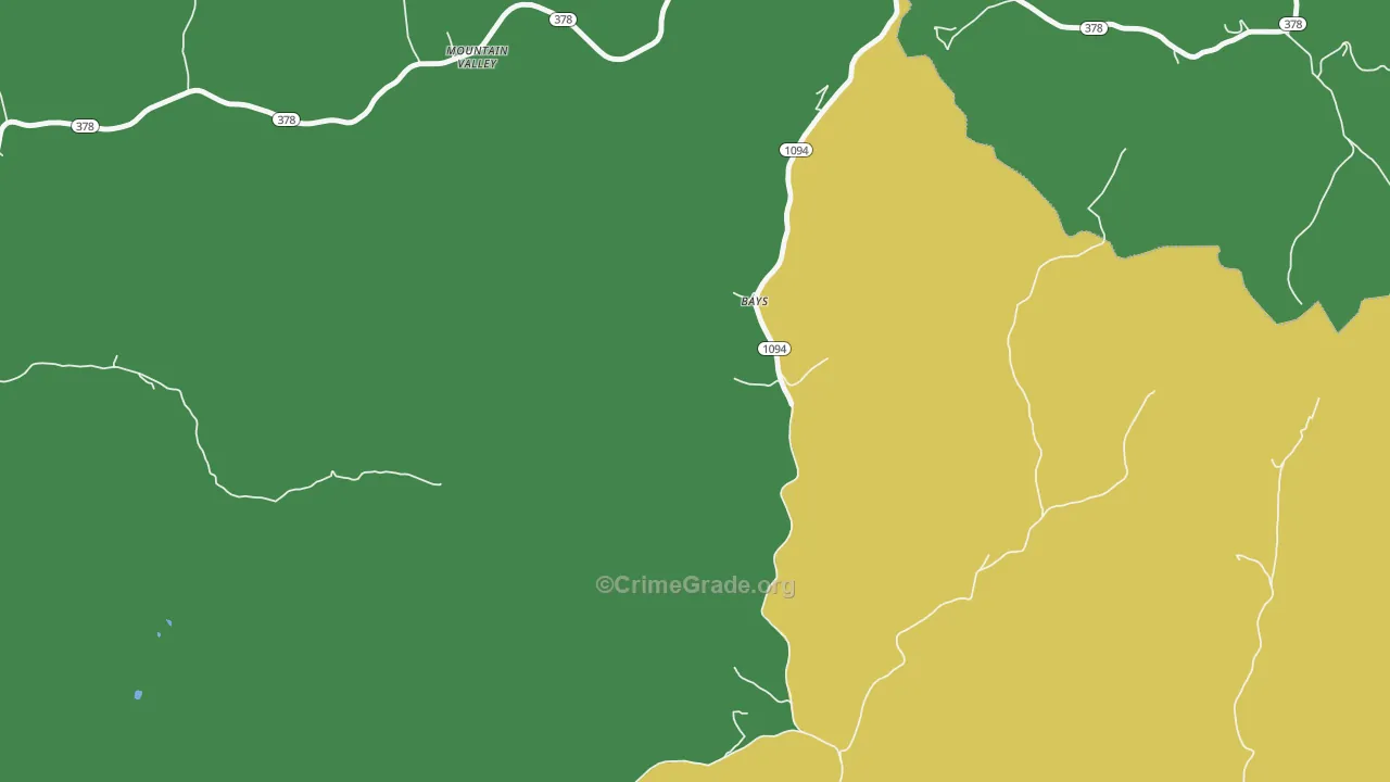 41310, KY Map of Vehicle Theft Rates