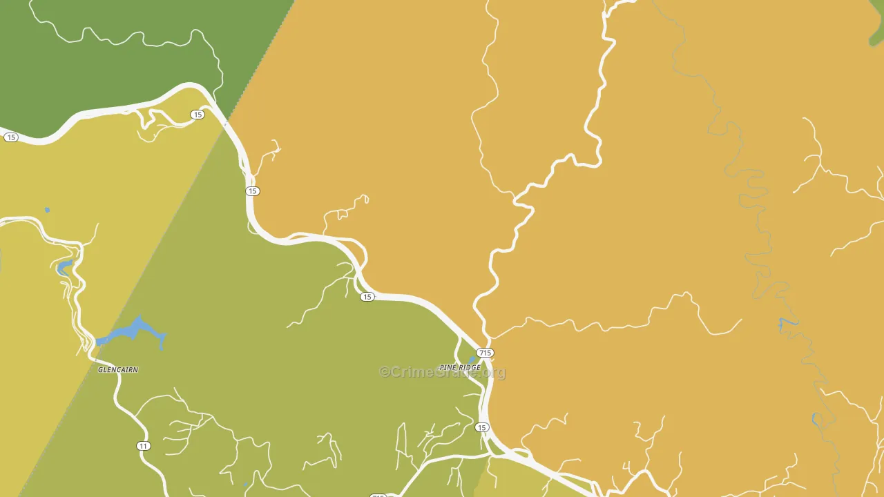 41360, KY Map of Vehicle Theft Rates