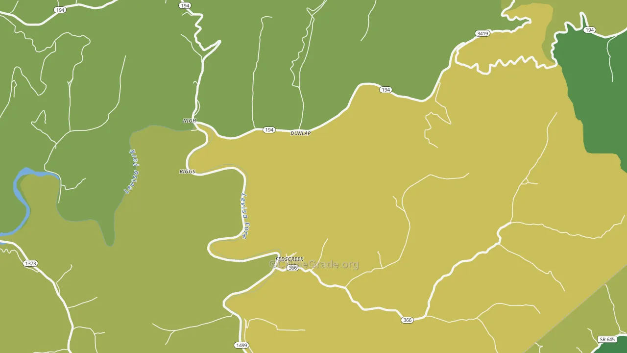 41524, KY Map of Vehicle Theft Rates