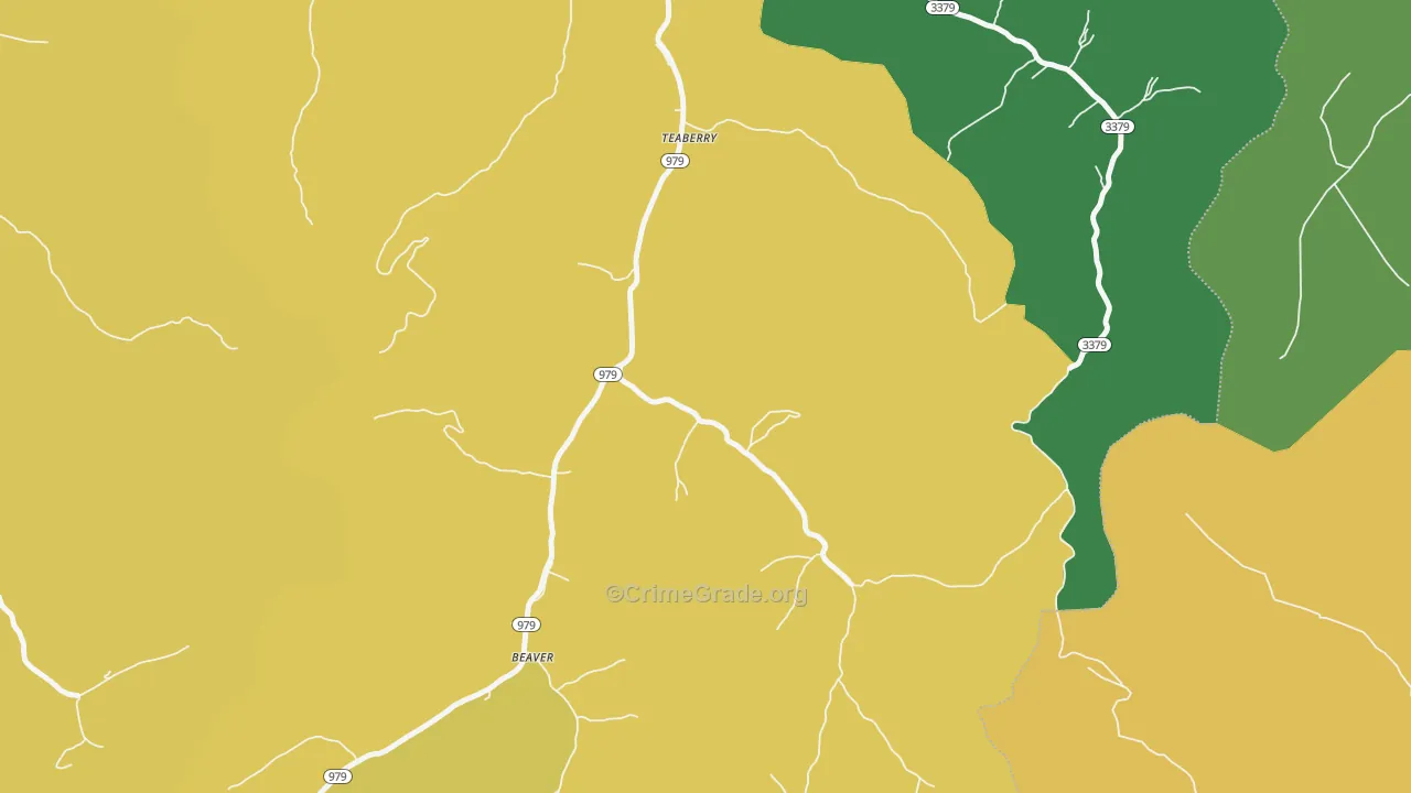41660, KY Map of Vehicle Theft Rates
