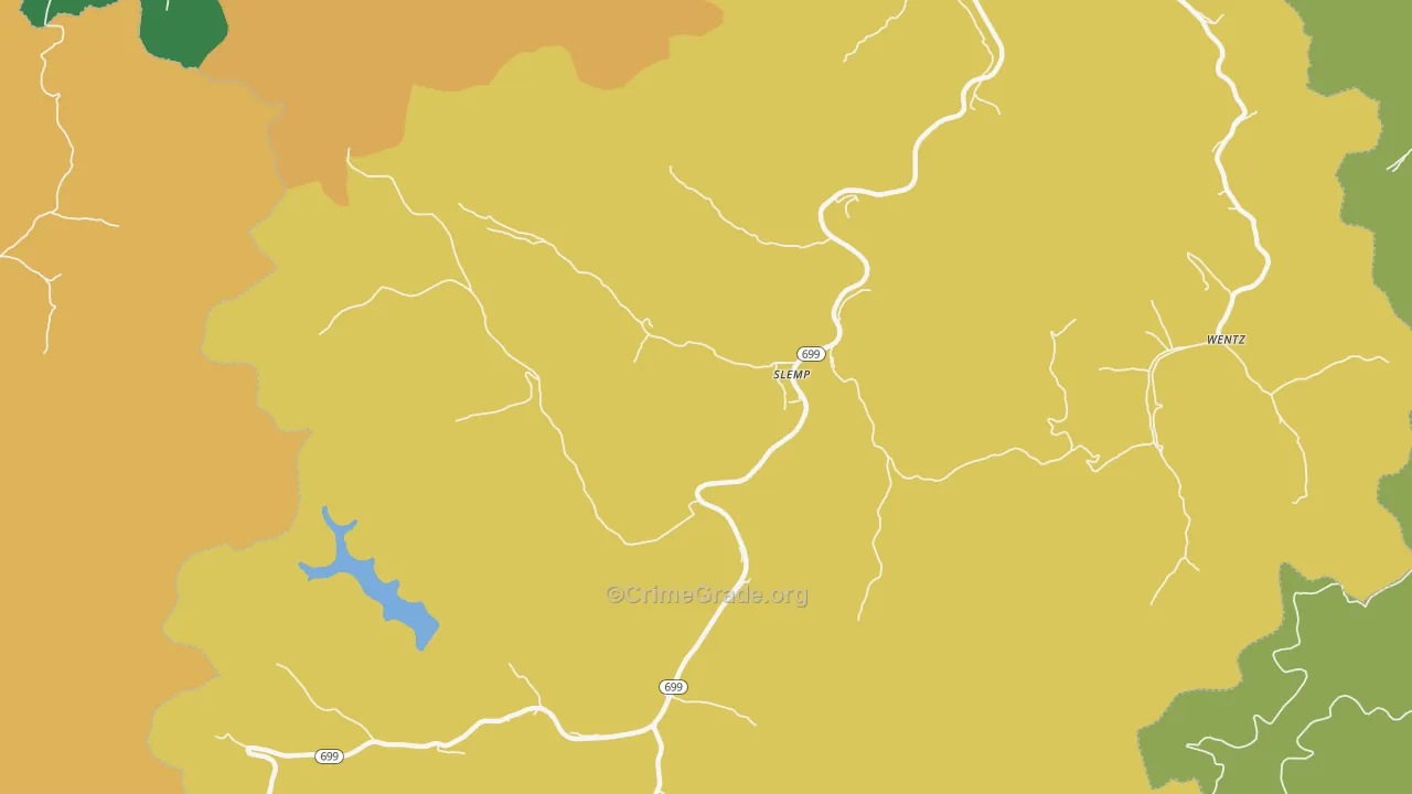 41763, KY Map of Vehicle Theft Rates