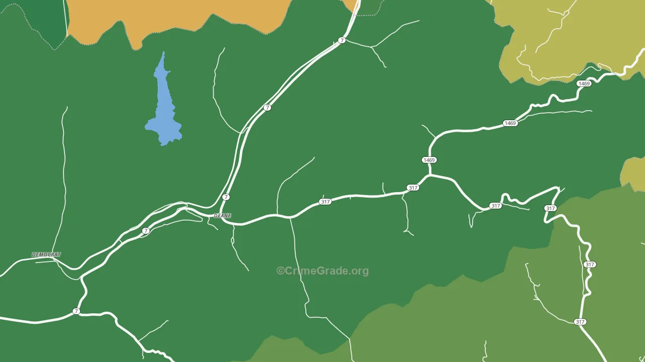 41812, KY Map of Vehicle Theft Rates