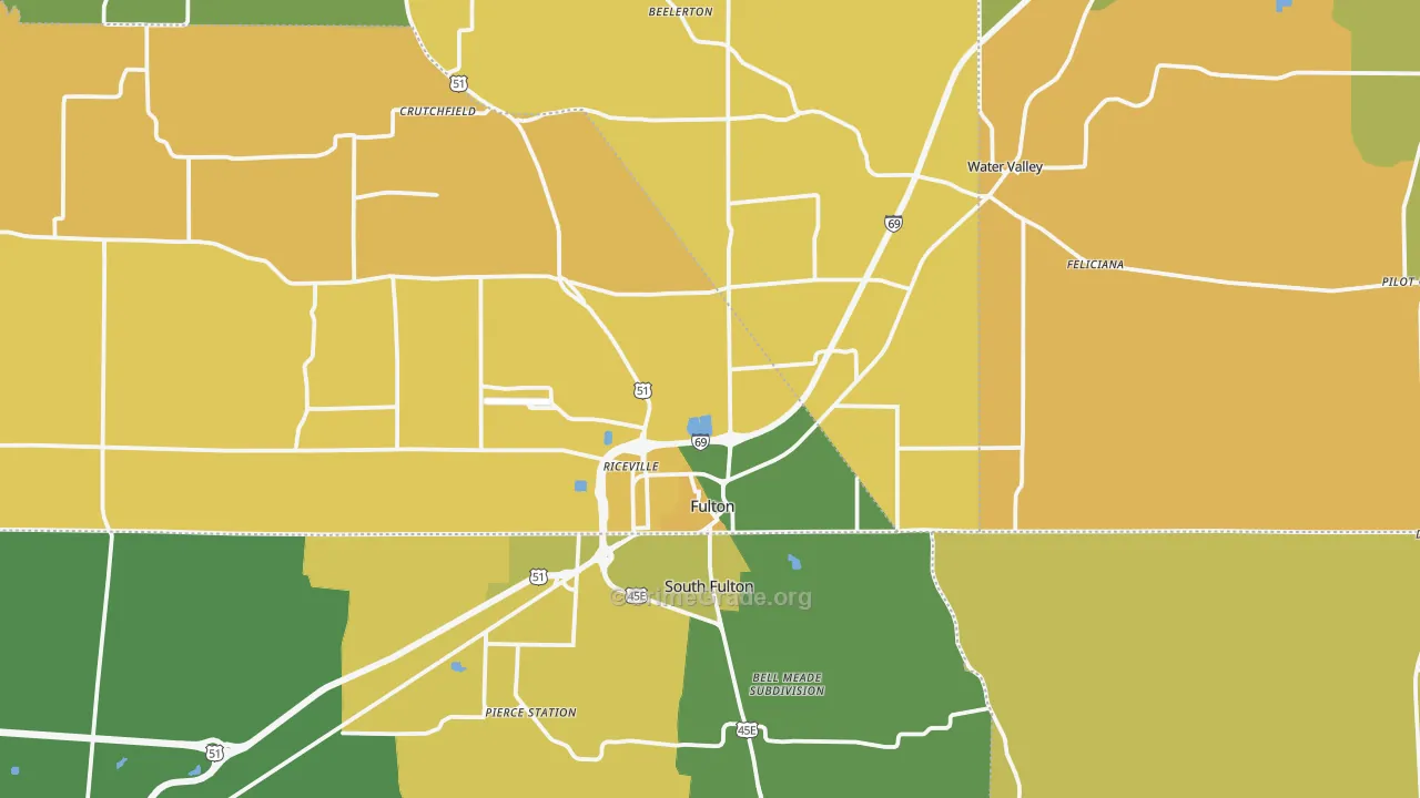 42041, KY Map of Vehicle Theft Rates