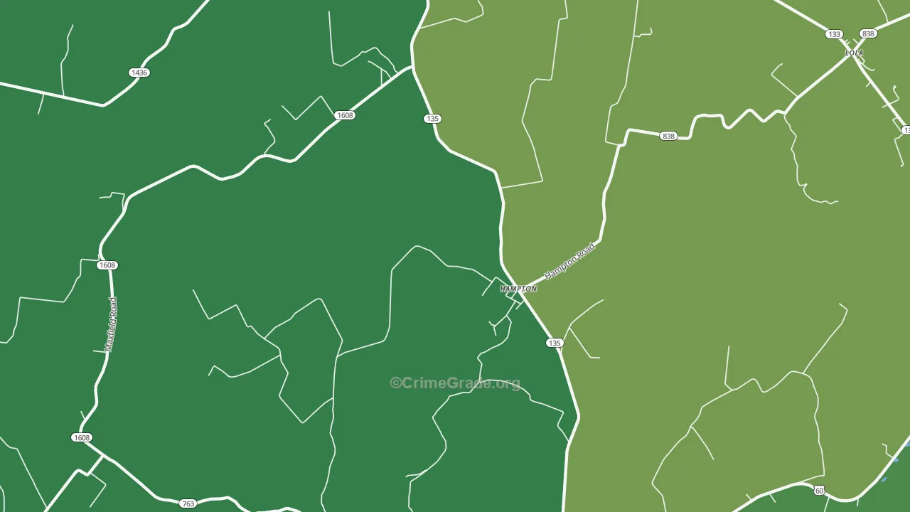 42047, KY Map of Vehicle Theft Rates