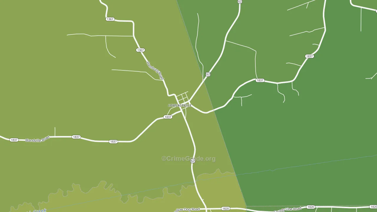 42060, KY Map of Vehicle Theft Rates