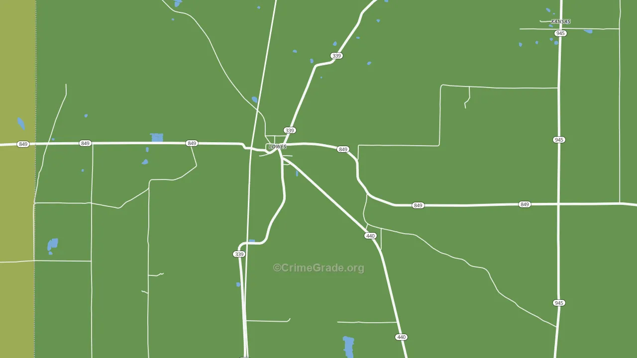 42061, KY Map of Vehicle Theft Rates