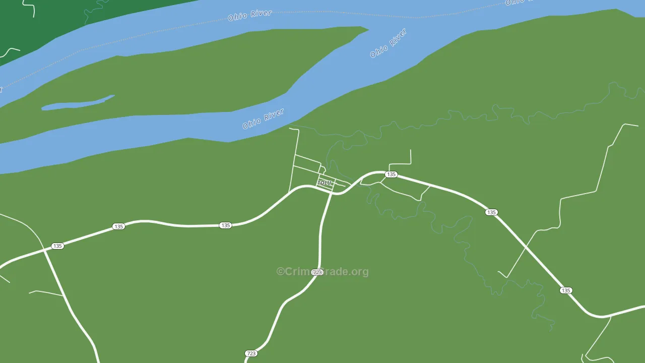 42084, KY Map of Vehicle Theft Rates