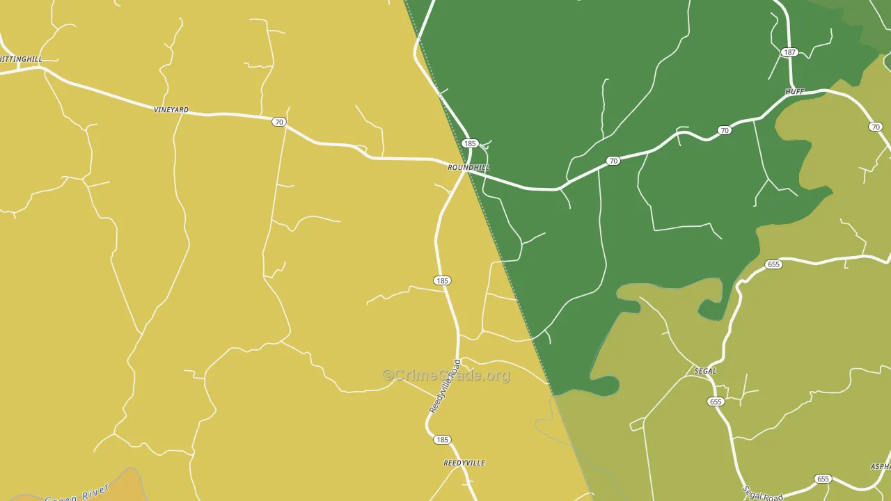42275, KY Map of Vehicle Theft Rates