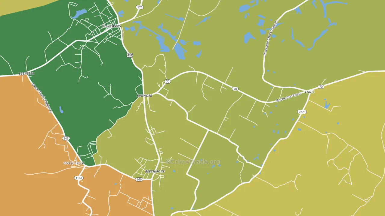 42326, KY Map of Vehicle Theft Rates