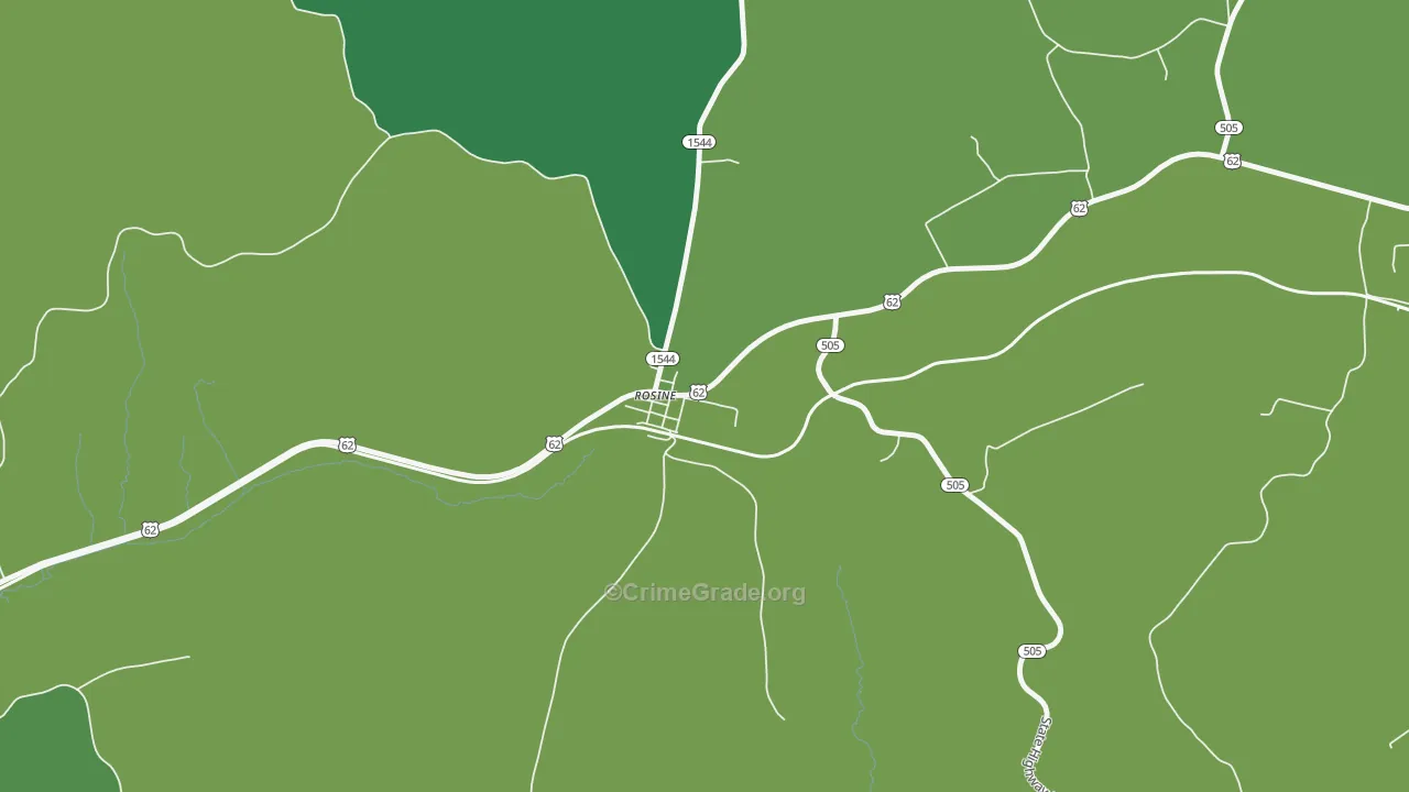 42370, KY Map of Vehicle Theft Rates
