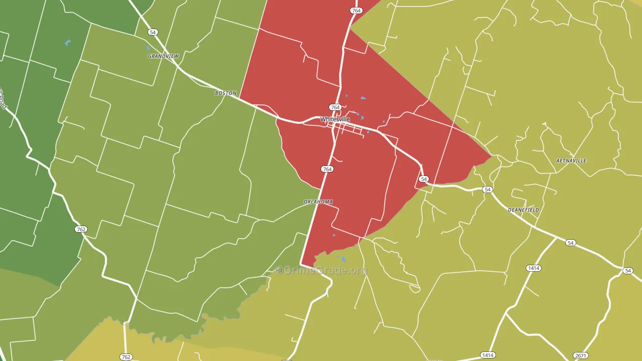 42378, KY Map of Vehicle Theft Rates