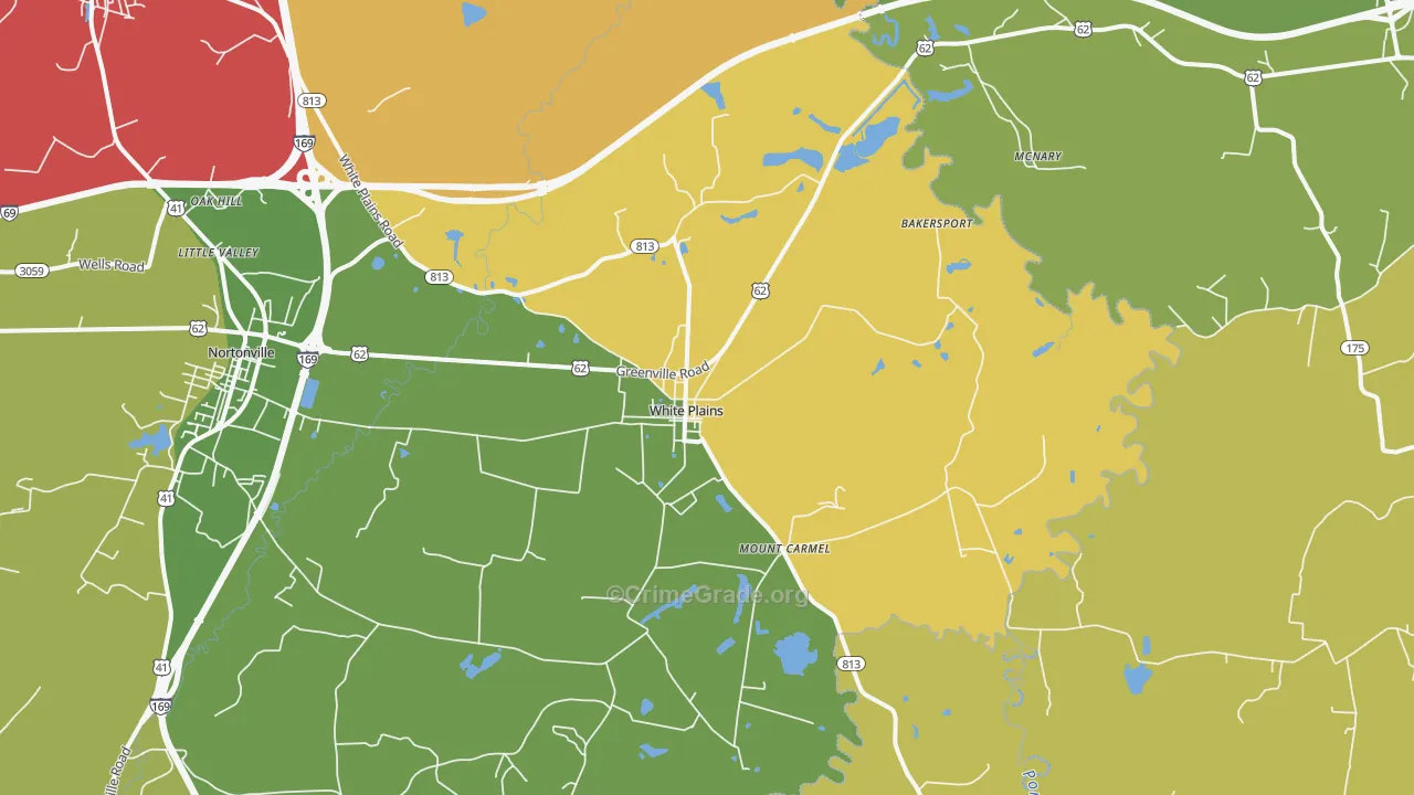 42464, KY Map of Vehicle Theft Rates