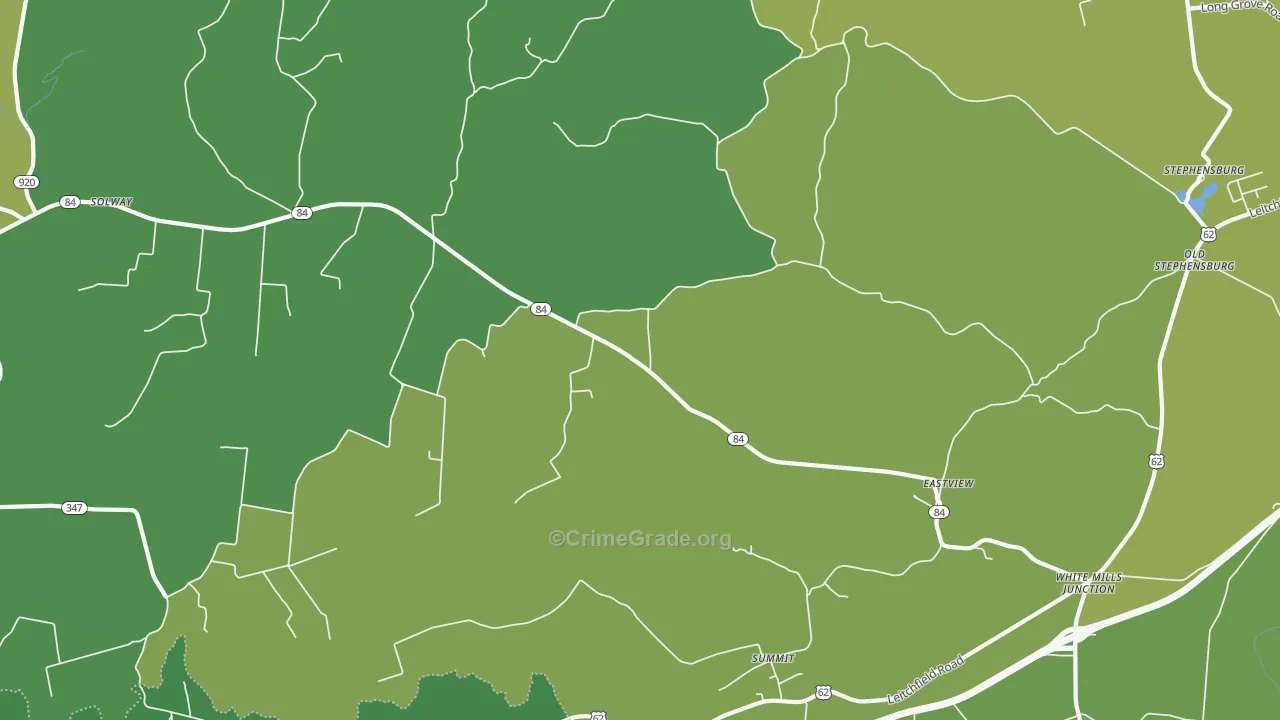 42732, KY Map of Vehicle Theft Rates