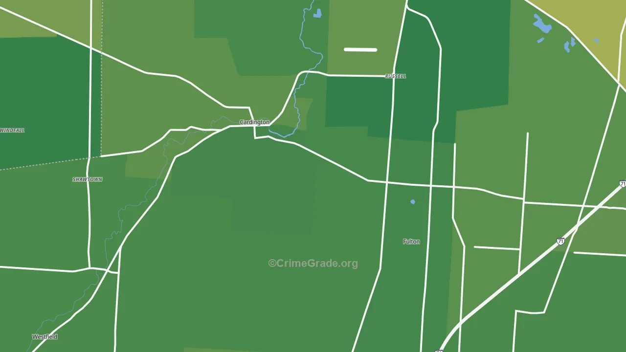 43315, OH Map of Vehicle Theft Rates