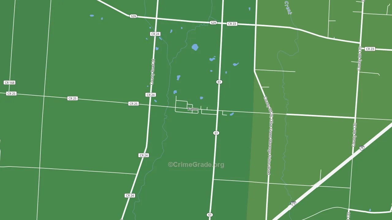 43321, OH Map of Vehicle Theft Rates