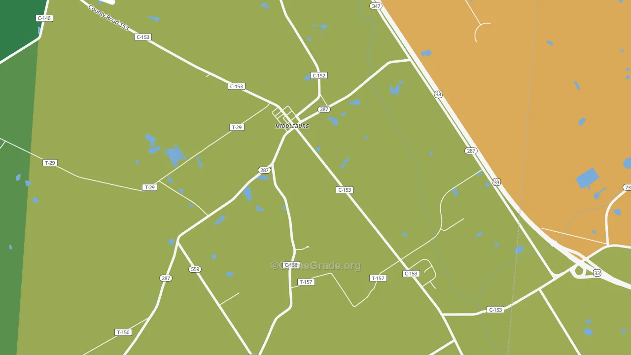 43336, OH Map of Vehicle Theft Rates