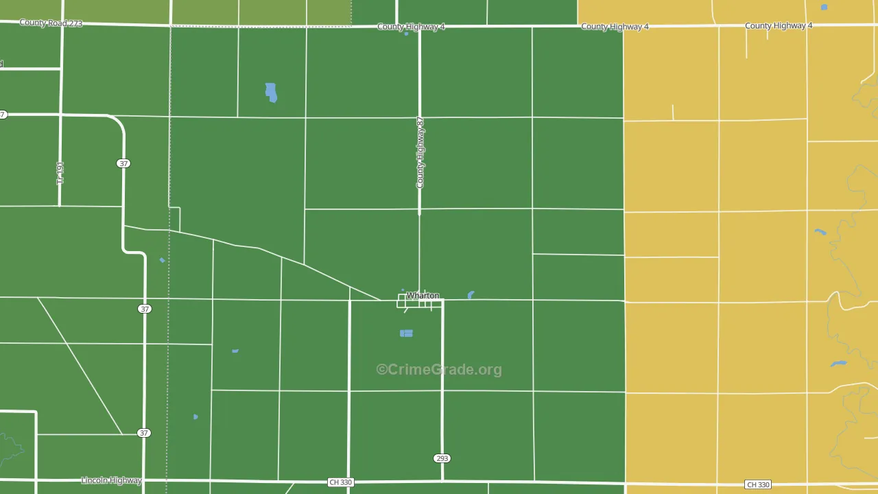 43359, OH Map of Vehicle Theft Rates