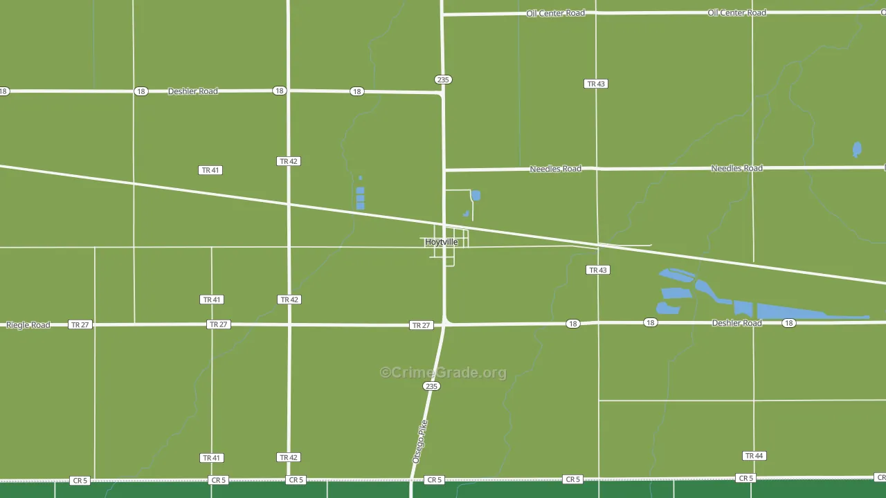 43529, OH Map of Vehicle Theft Rates