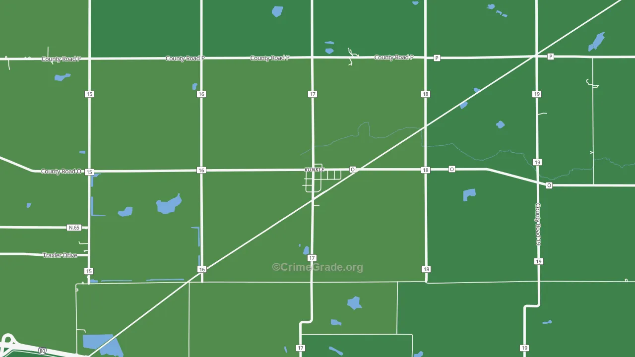 43531, OH Map of Vehicle Theft Rates