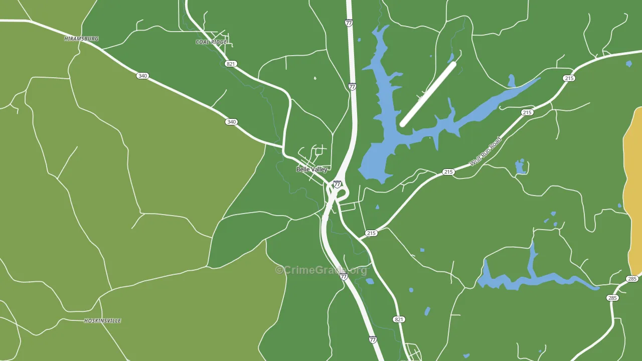 43717, OH Map of Vehicle Theft Rates