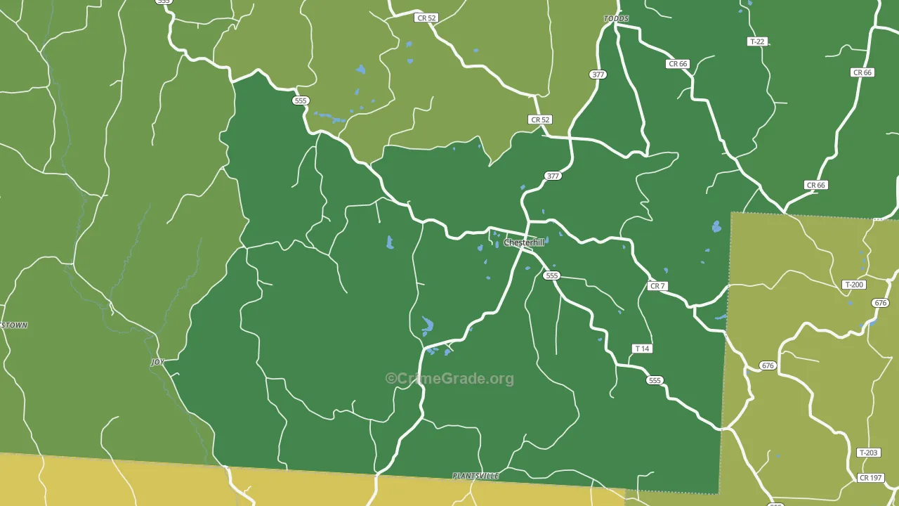 43728, OH Map of Vehicle Theft Rates
