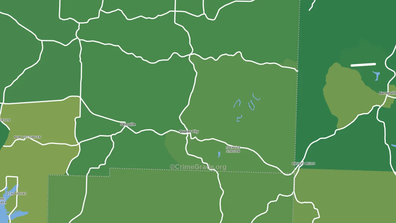 43773, OH Map of Vehicle Theft Rates