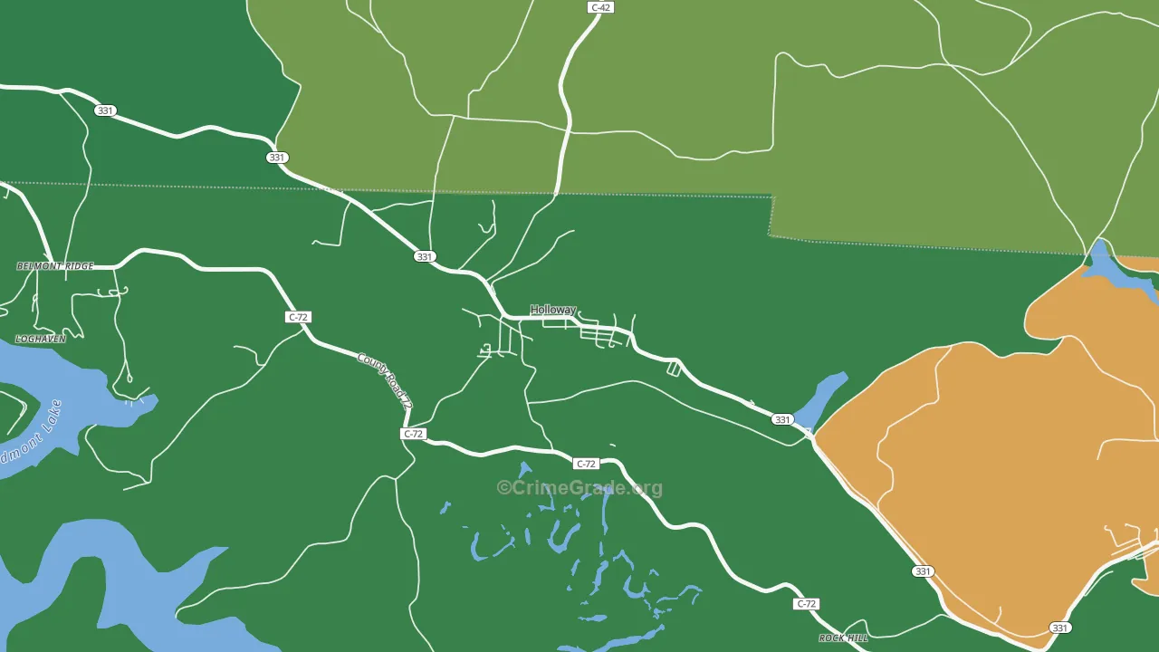 43985, OH Map of Vehicle Theft Rates