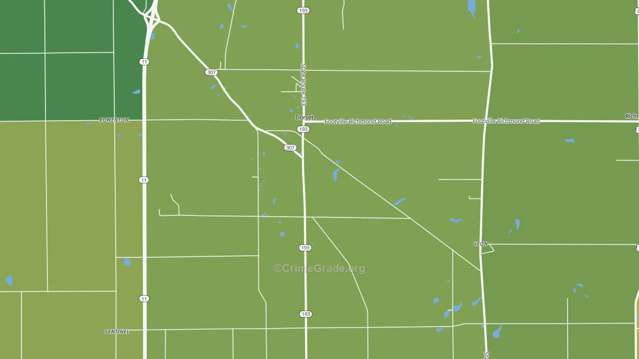 44032, OH Map of Vehicle Theft Rates