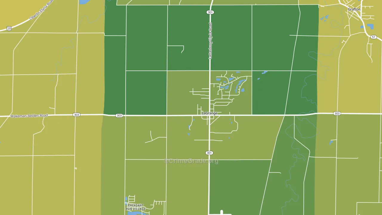 44050, OH Map of Vehicle Theft Rates
