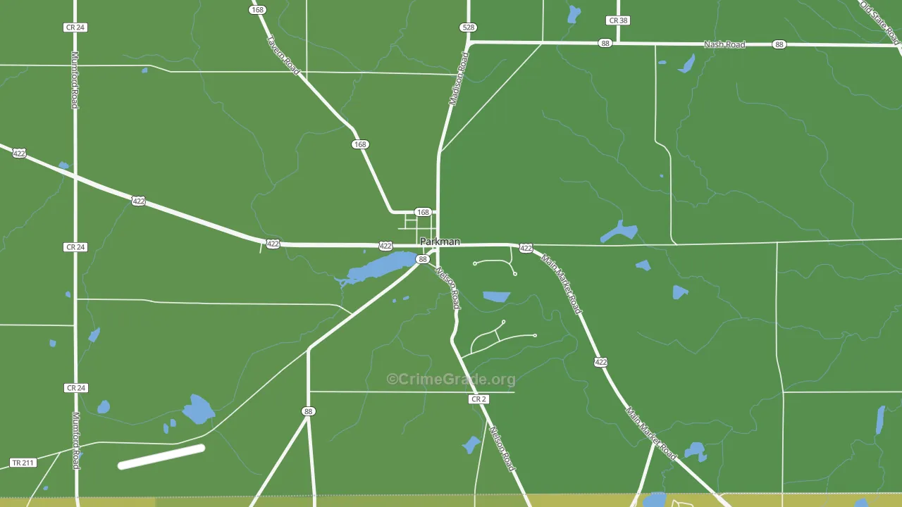 44080, OH Map of Vehicle Theft Rates