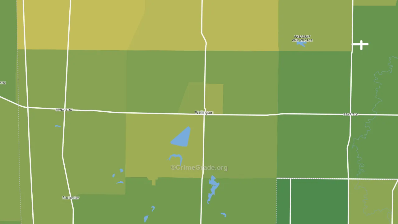 44090, OH Map of Vehicle Theft Rates